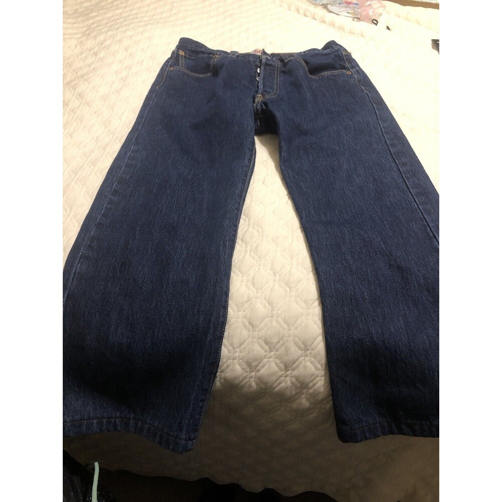 Levis Jeans 501 Mens  Buttonfly Cotton Blend Medium Wash VTG 32/30